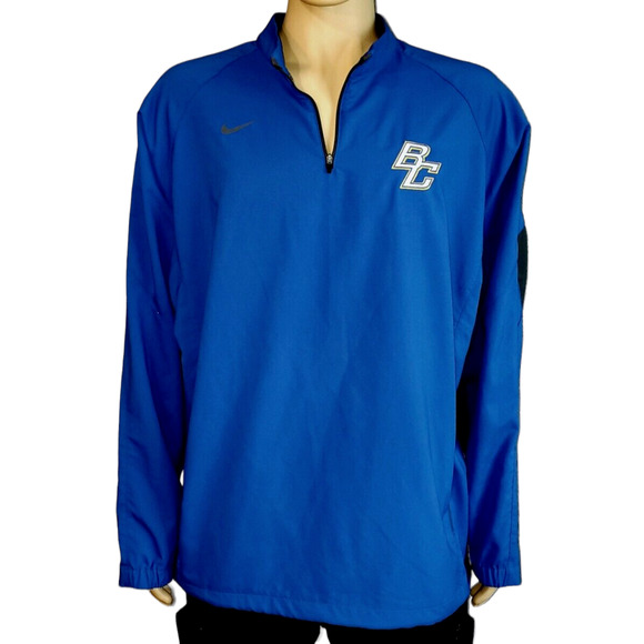 Nike 1/4 ZIP PULLOVER JACKET XL Polyester with letters BC embroidered - Picture 1 of 9